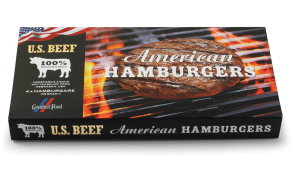 American hamburgers US Beef
